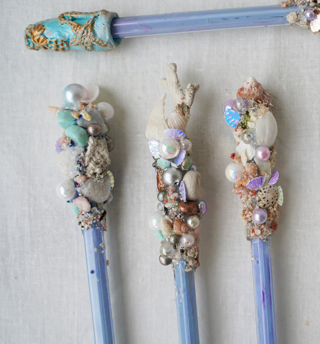 How to make cute mermaid pen, Homemade mermaid pen, Homemade pen, Pen  decoration ideas