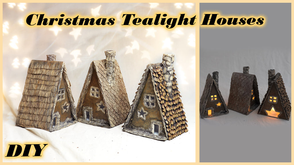 Christmas Tealight Houses: Three Roof Styles