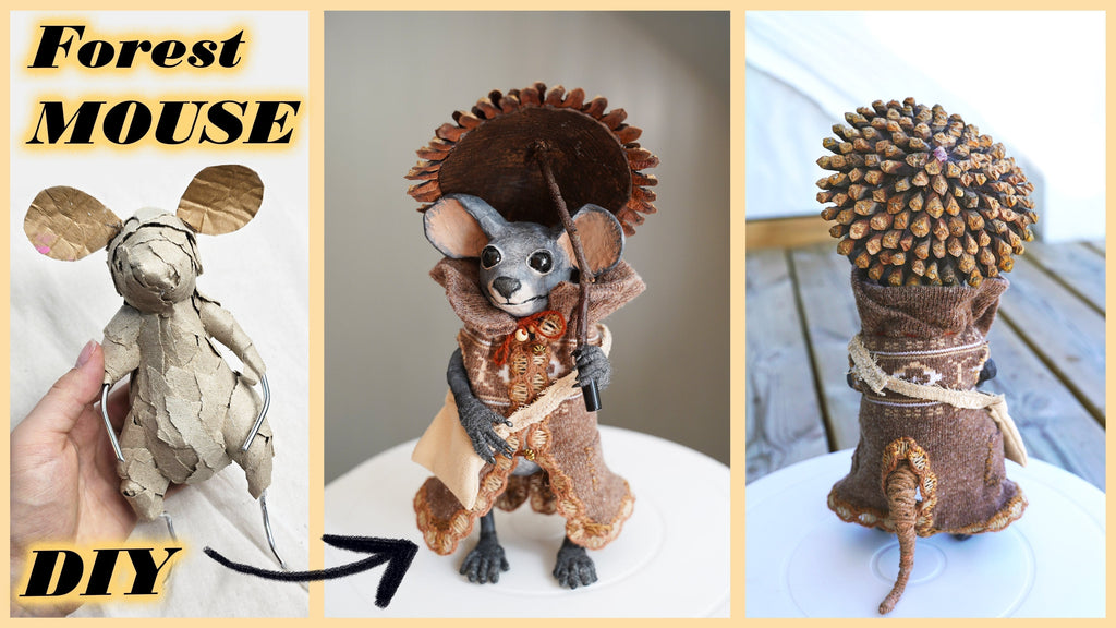 DIY FOREST MOUSE/Rodent | Best out of waste cardboard crafts