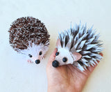 Handmade paper mache Hedgehog