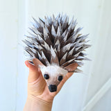 Handmade paper mache Hedgehog