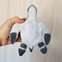 Handmade Paper mache sea Turtle