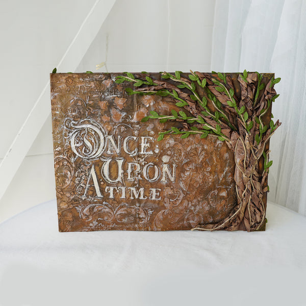 Handmade 'Once upon a time' Wedding guest book