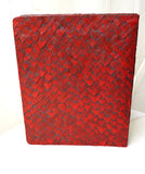 Hand decorated A4 ring binder 'red dragon'