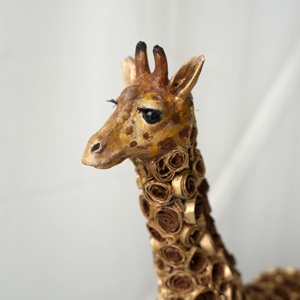 Handmade paper mache Giraffe 'Stig'