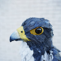 Handmade Paper mache Falcon bird