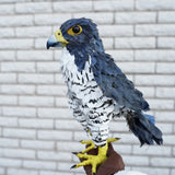 Handmade Paper mache Falcon bird