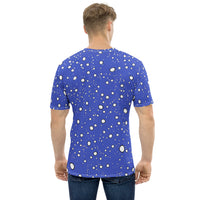 Men's T-shirt 'blue raindrops'