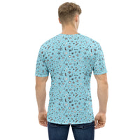 Men's T-shirt 'blue and stars'