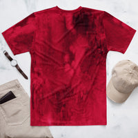 Men's T-shirt 'red abstract'