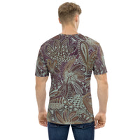 Men's T-shirt 'brown abstract'