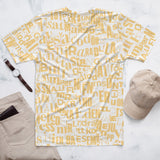 Men's T-shirt 'yellow letters'