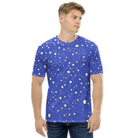 Men's T-shirt 'blue raindrops'