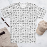 Men's T-shirt 'faces'