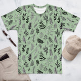 Men's T-shirt 'green ferns'