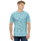 Men's T-shirt 'blue and stars'