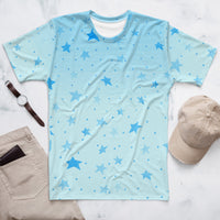 Men's T-shirt 'blue stars'