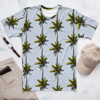 Men's T-shirt 'Palm trees and blue sky'