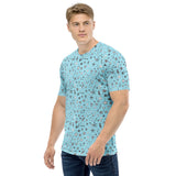 Men's T-shirt 'blue and stars'