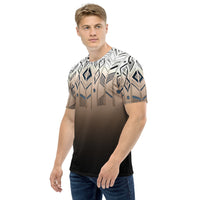 Men's T-shirt 'ombre mud cloth pattern'