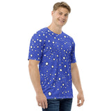 Men's T-shirt 'blue raindrops'