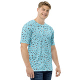 Men's T-shirt 'blue and stars'