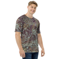 Men's T-shirt 'brown abstract'