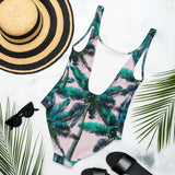 One-Piece Swimsuit 'palm trees'