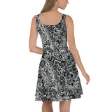 Skater Dress 'dark doodles'