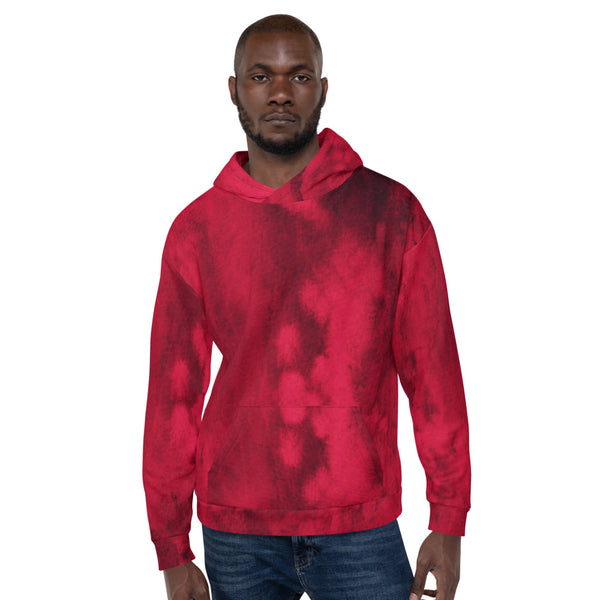 Unisex Hoodie 'red watercolor abstract'