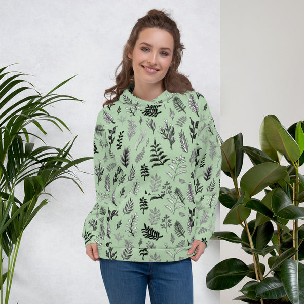 Unisex Hoodie 'green ferns'