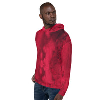 Unisex Hoodie 'red watercolor abstract'