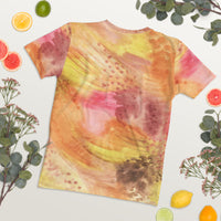 Women's T-shirt 'watercolor abstract yellow'