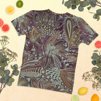 Women's T-shirt 'brown watercolor abstract'