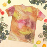 Women's T-shirt 'watercolor abstract yellow'