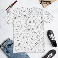 Women's T-shirt 'white and dots'