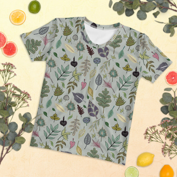 Women's T-shirt 'green leaves'