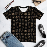 Women's T-shirt 'gold faces'