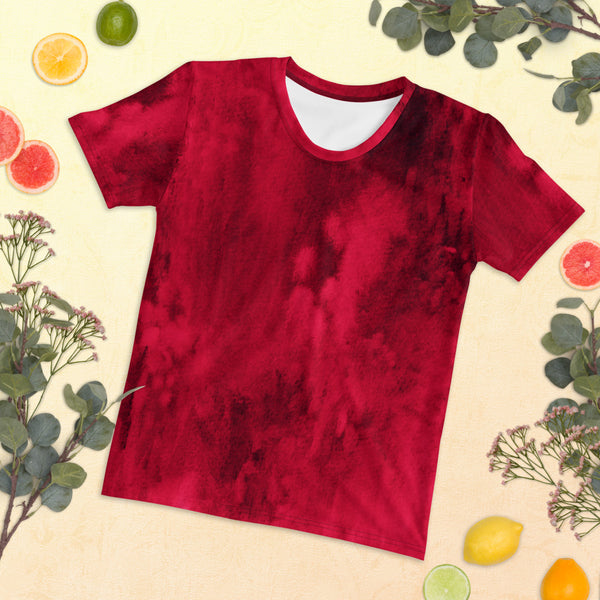 Women's T-shirt 'red watercolor'