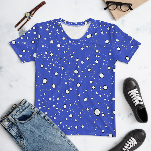 Women's T-shirt 'blue and dots'