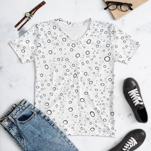 Women's T-shirt 'white and dots'