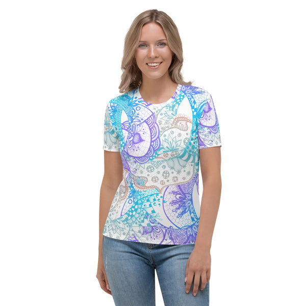 Women's T-shirt 'colorful doodle'