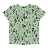 Youth crew neck t-shirt 'green ferns'