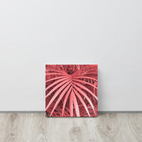 Canvas 'pink palm tree'