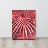 Canvas 'pink palm tree'