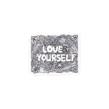 Bubble-free stickers 'love youself'