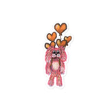 Bubble-free stickers 'pink creature'