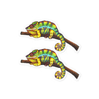 Bubble-free stickers 'chameleon'