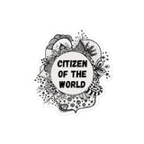 Bubble-free stickers 'citizen of the world'