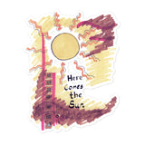 Bubble-free stickers 'here comes the sun'